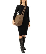 LESAC TRIO Zaino sacca in pelle nappa tortora - Borse Donna - 5