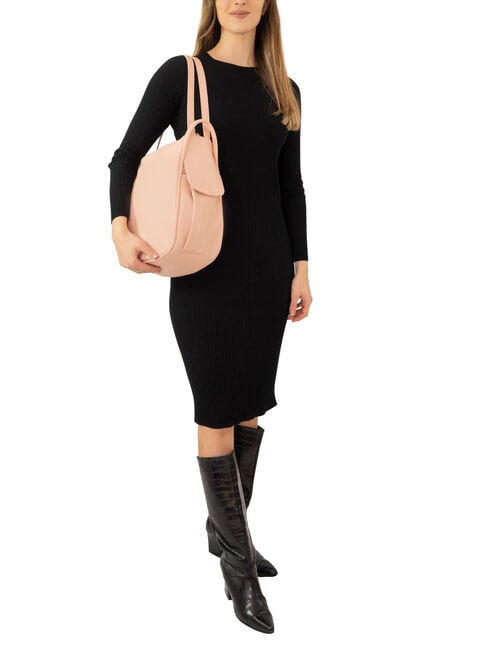 TRIO Zaino sacca in pelle nappa salmone - Borse Donna