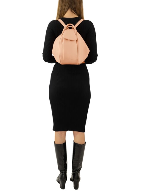 TRIO Zaino sacca in pelle nappa salmone - Borse Donna