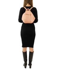 LESAC TRIO Zaino sacca in pelle nappa salmone - Borse Donna - 6