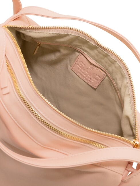 TRIO Zaino sacca in pelle nappa salmone - Borse Donna