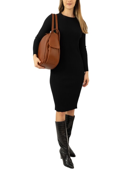 TRIO Zaino sacca in pelle nappa cuoio - Borse Donna