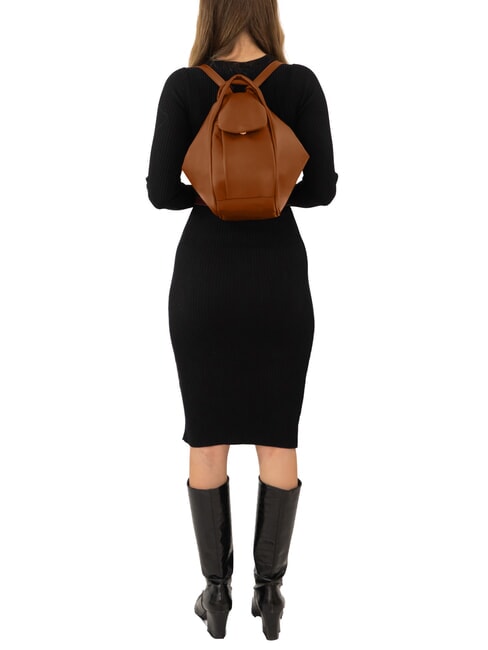 TRIO Zaino sacca in pelle nappa cuoio - Borse Donna