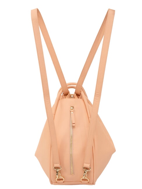 TRIO Zaino sacca in pelle nappa pesca - Borse Donna