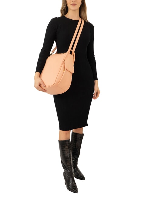 TRIO Zaino sacca in pelle nappa pesca - Borse Donna