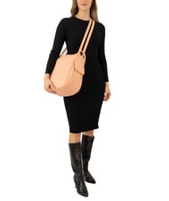 LESAC TRIO Zaino sacca in pelle nappa pesca - Borse Donna - 5