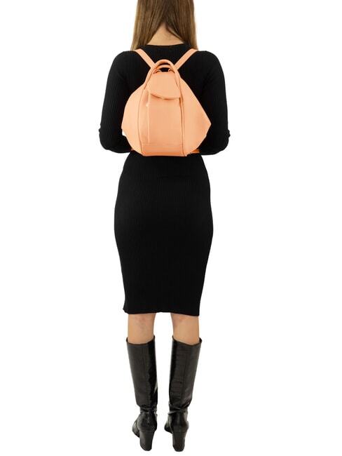 TRIO Zaino sacca in pelle nappa pesca - Borse Donna