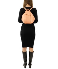 LESAC TRIO Zaino sacca in pelle nappa pesca - Borse Donna - 6