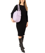 LESAC TRIO Zaino sacca in pelle nappa lavanda - Borse Donna - 4