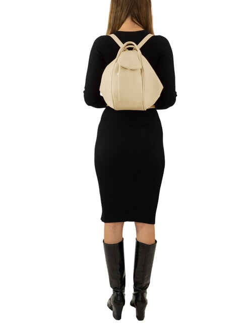 TRIO Zaino sacca in pelle nappa avorio - Borse Donna