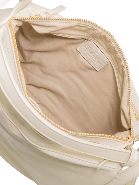 TRIO Zaino sacca in pelle nappa avorio - Borse Donna