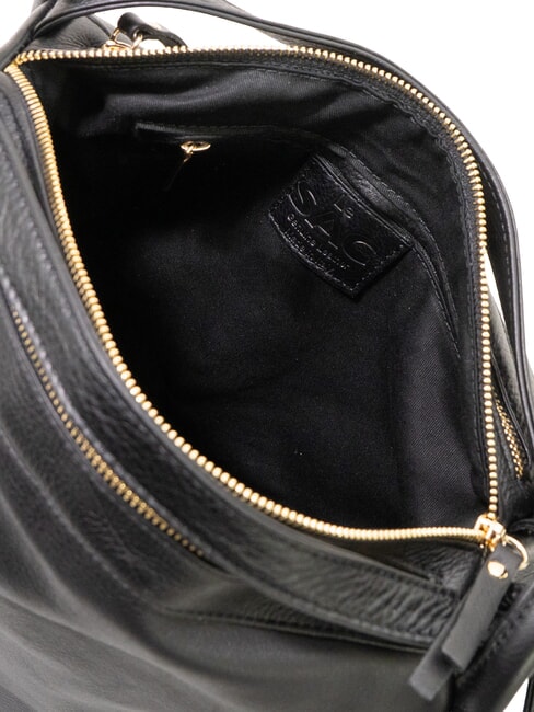 TRIO Zaino sacca in pelle nappa nero - Borse Donna