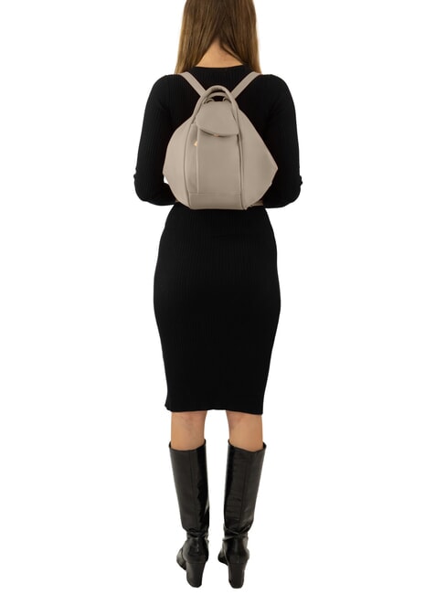 TRIO Zaino sacca in pelle nappa grigio - Borse Donna