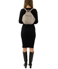 LESAC TRIO Zaino sacca in pelle nappa grigio - Borse Donna - 6