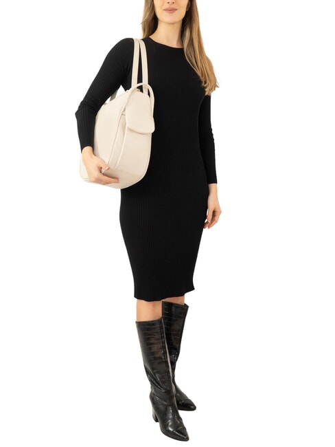 TRIO Zaino sacca in pelle nappa rosa polvere - Borse Donna