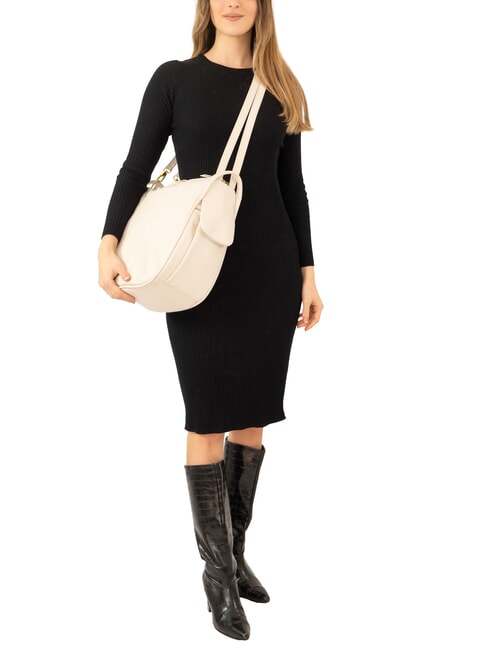 TRIO Zaino sacca in pelle nappa rosa polvere - Borse Donna