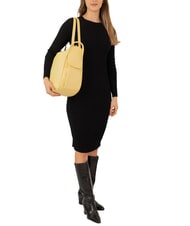 LESAC TRIO Zaino sacca in pelle nappa giallo - Borse Donna - 4