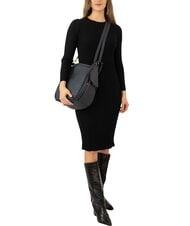 LESAC TRIO Zaino sacca in pelle nappa blu - Borse Donna - 5