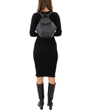 LESAC TRIO Zaino sacca in pelle nappa blu - Borse Donna - 6