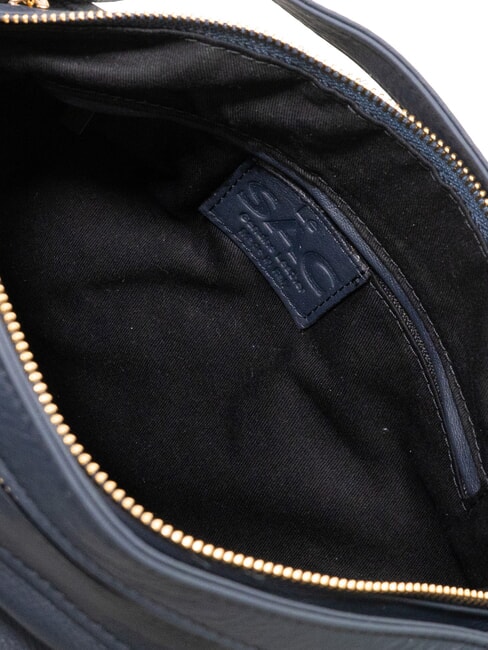 TRIO Zaino sacca in pelle nappa blu - Borse Donna