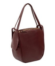 LESAC TRIO Zaino sacca in pelle nappa vinaccia - Borse Donna - 3