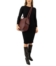 LESAC TRIO Zaino sacca in pelle nappa vinaccia - Borse Donna - 5