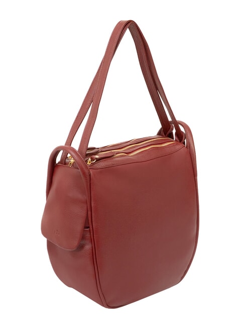 TRIO Zaino sacca in pelle nappa cuoio25 - Borse Donna