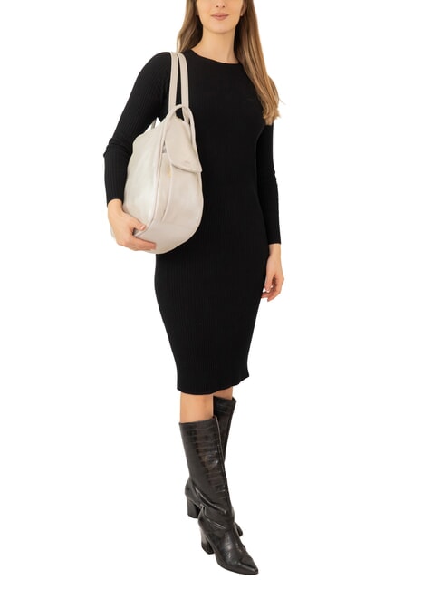 TRIO Zaino sacca in pelle nappa caffe25 - Borse Donna