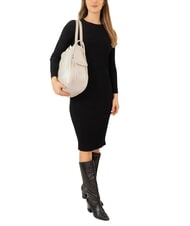 LESAC TRIO Zaino sacca in pelle nappa caffe25 - Borse Donna - 4