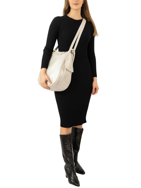 TRIO Zaino sacca in pelle nappa caffe25 - Borse Donna