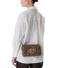 LOVE MOSCHINO EMBOSSED Borsa a tracolla con patta fango - Borse Donna - 5