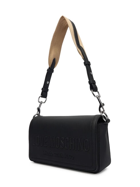 SIGNATURE LOVE Borsa a spalla con patta Nero - Borse Donna