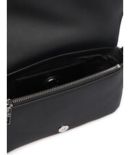 LOVE MOSCHINO SIGNATURE LOVE Borsa a spalla con patta Nero - Borse Donna - 5