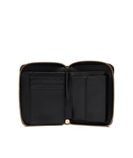 LOVE MOSCHINO EMBOSSED Portafoglio medio zip around Nero - Portafogli Donna - 2