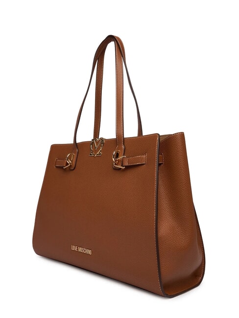 SOFT SCULPT Borsa shopping a spalla CUOIO - Borse Donna