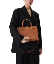 LOVE MOSCHINO SOFT SCULPT Borsa a mano con tracolla CUOIO - Borse Donna - 5