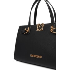 LOVE MOSCHINO SOFT SCULPT Borsa a mano con tracolla Nero - Borse Donna - 3