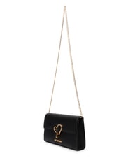 LOVE MOSCHINO HEART TURNLOCK Borsa piccola a spalla Nero - Borse Donna - 4