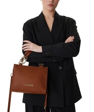 LOVE MOSCHINO JEWEL Borsa cartelletta con tracolla CUOIO - Borse Donna - 5