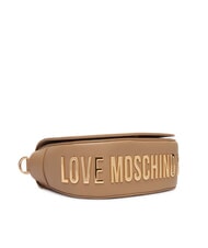 LOVE MOSCHINO GIANT Borsa a tracolla con patta beige - Borse Donna - 5
