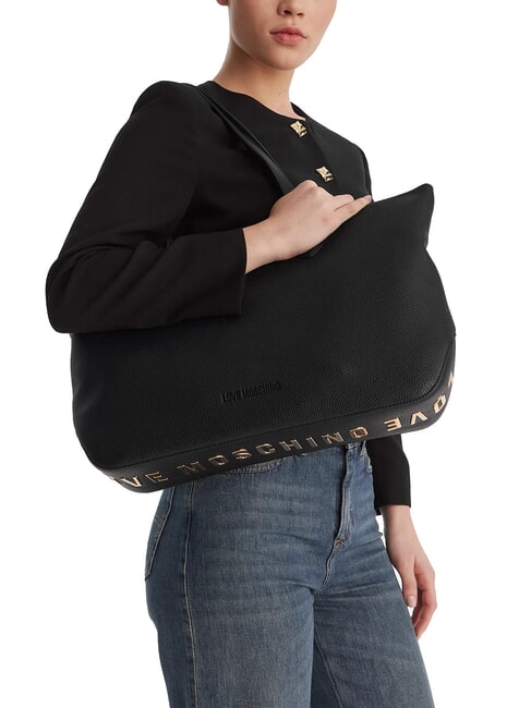 GIANT Borsa shopping a spalla Nero - Borse Donna