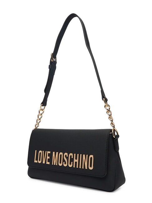 BOLD LOVE Borsa a spalla inserto catena Nero - Borse Donna