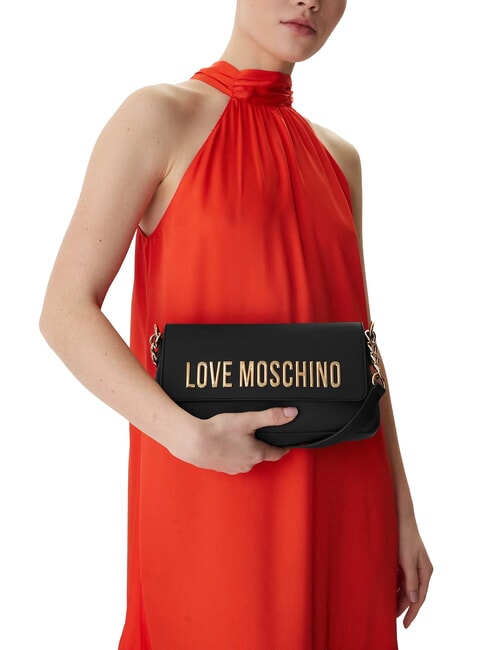 BOLD LOVE Borsa a spalla inserto catena Nero - Borse Donna