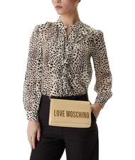 LOVE MOSCHINO SMART DAILY Pochette con tracolla catena burro - Borse Donna - 5