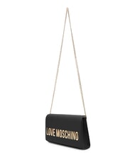 LOVE MOSCHINO SMART DAILY Pochette con tracolla catena Nero - Borse Donna - 4