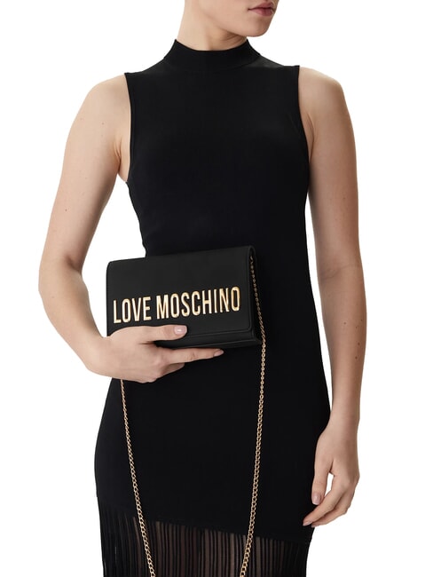 SMART DAILY Pochette con tracolla catena Nero - Borse Donna