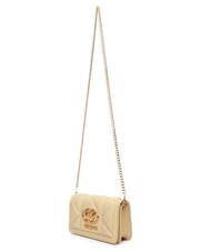 LOVE MOSCHINO EMBOSSED Pochette mini tracolla metallo burro - Portafogli Donna - 4