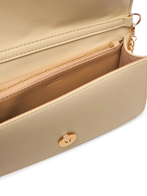 EMBOSSED Pochette mini tracolla metallo burro - Portafogli Donna