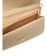 LOVE MOSCHINO EMBOSSED Pochette mini tracolla metallo burro - Portafogli Donna - 5