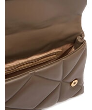 LOVE MOSCHINO EMBOSSED Borsa cartelletta con tracolla fango - Borse Donna - 6